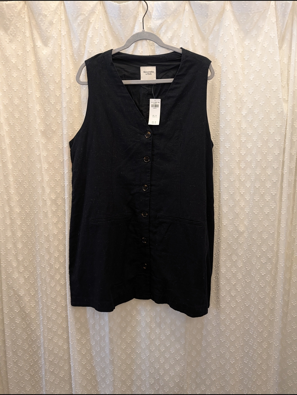 A&F Mara Linen-Blend Vest Mini Dress